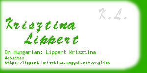 krisztina lippert business card